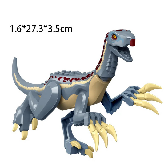 DinoDen  Claw Strike Therizinosaurus – Grey Bronze Dinosaur Toy Compatible with LEGO